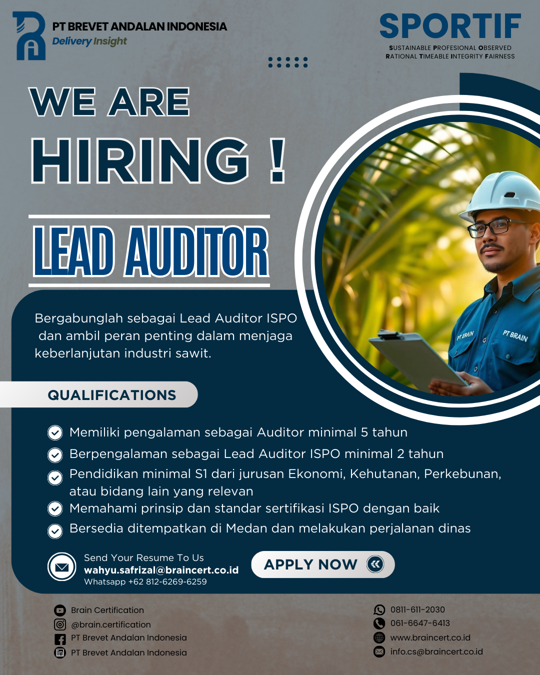 We Are Hiring Lead Auditor